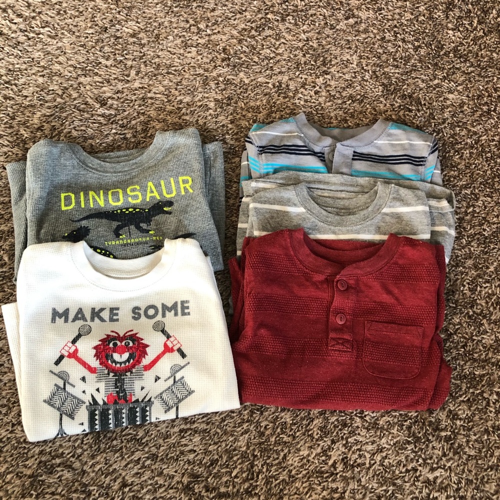 Boys Lot of 5 long sleeve T-shirts
